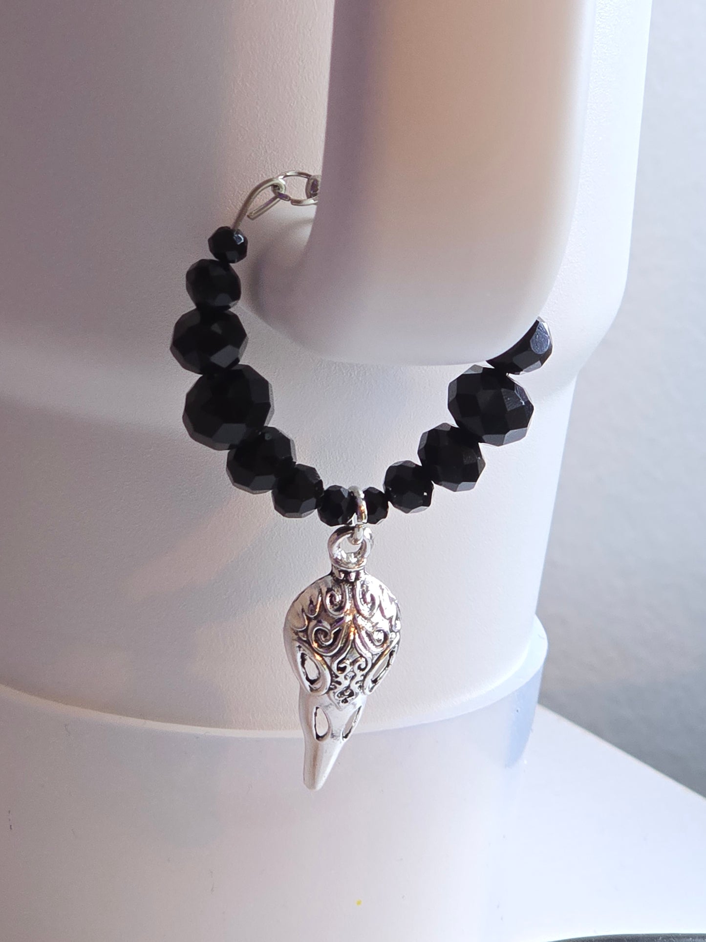 Black Raven Handle Charm