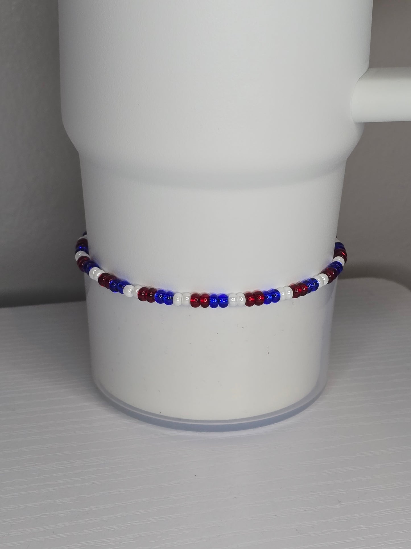 Double Red, White, and Blue Boot Bracelet