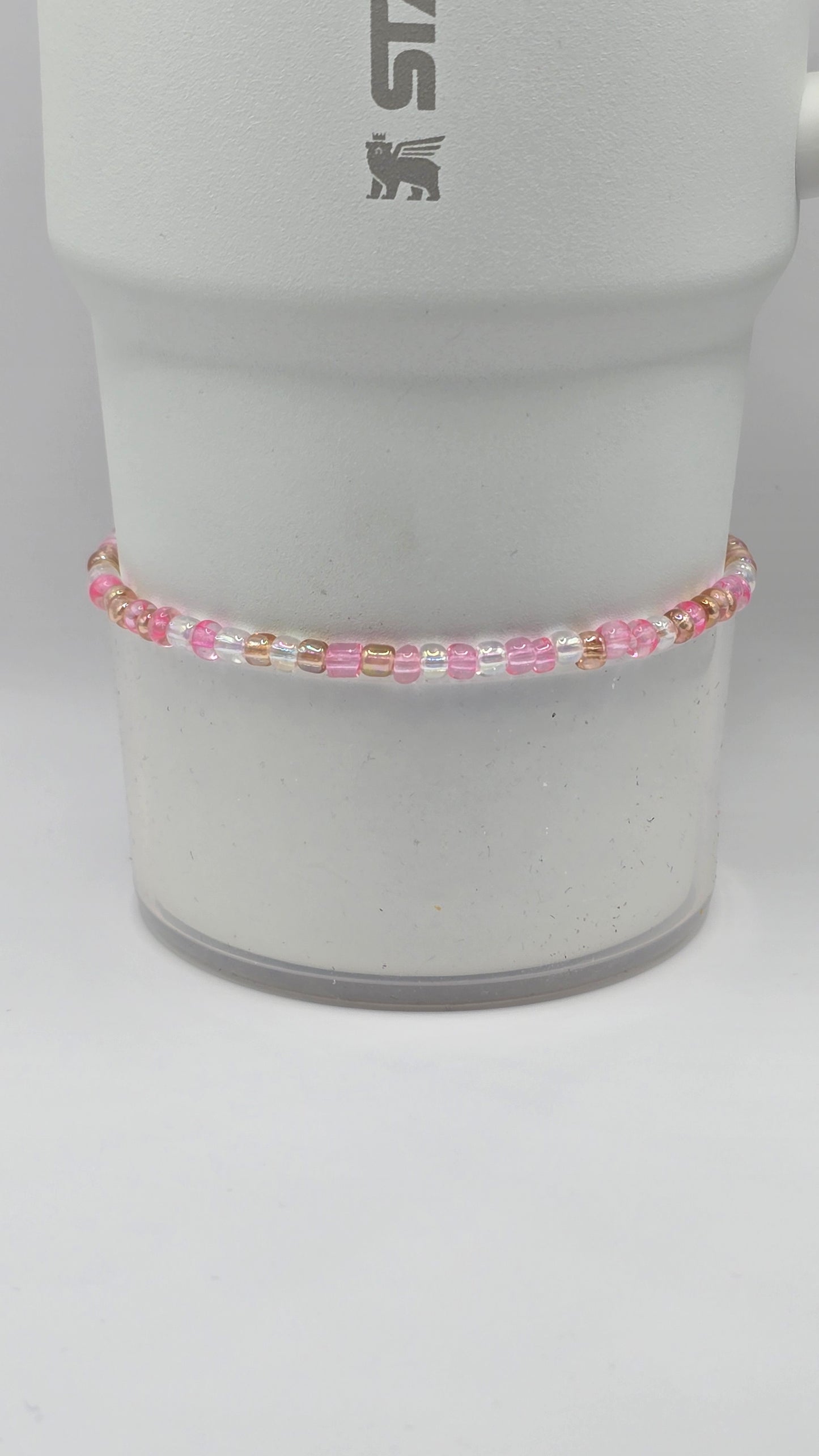 Boot Bracelet: Light Pinks and Beige Mash Up