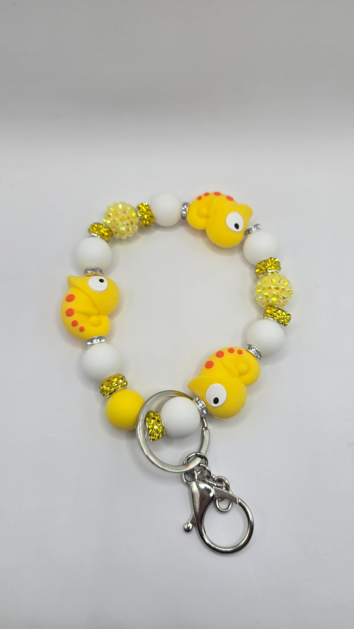 Yellow Lizard Wristlet