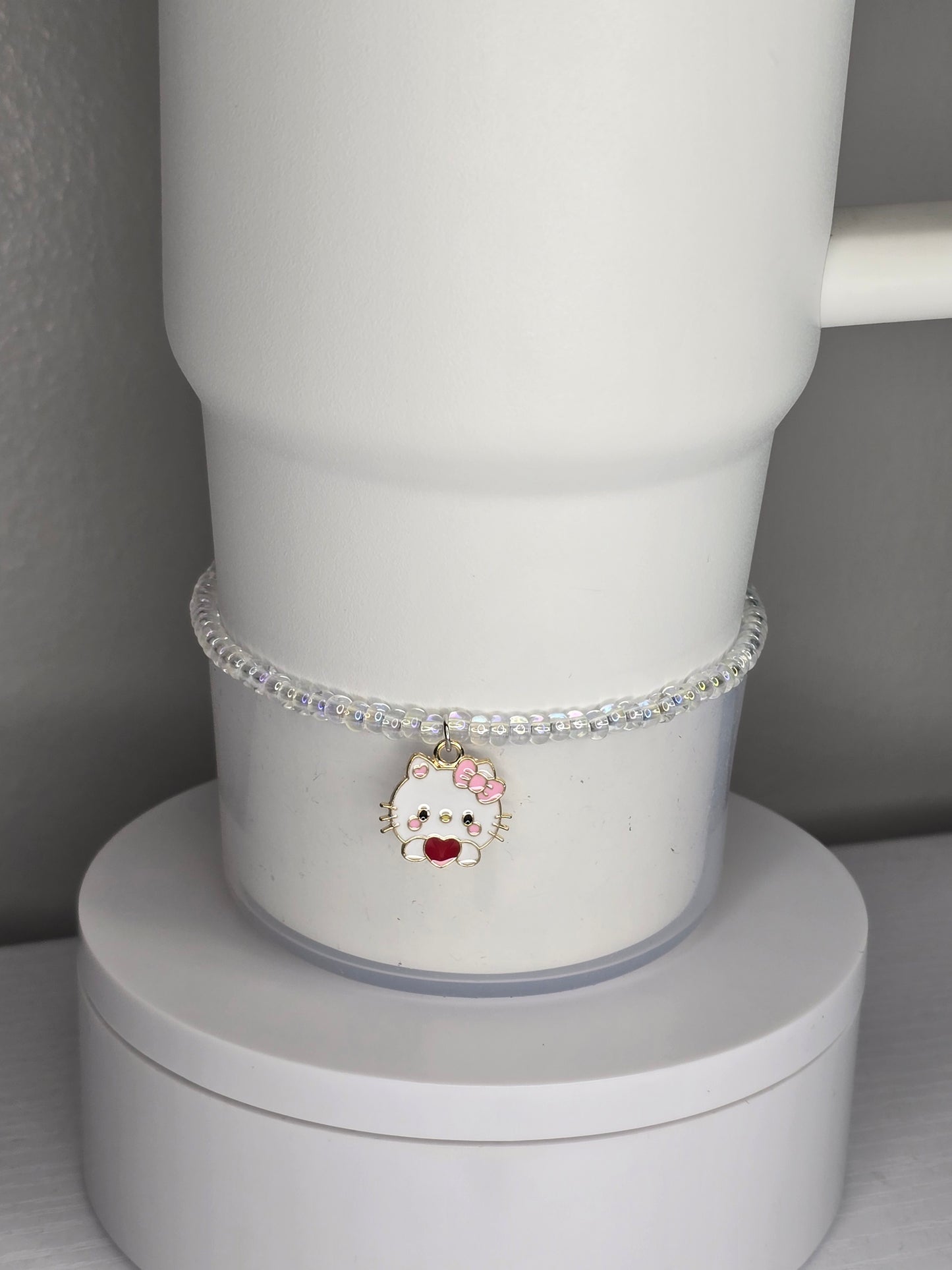 Hello Kitty Charm on Iridescent Boot Bracelet