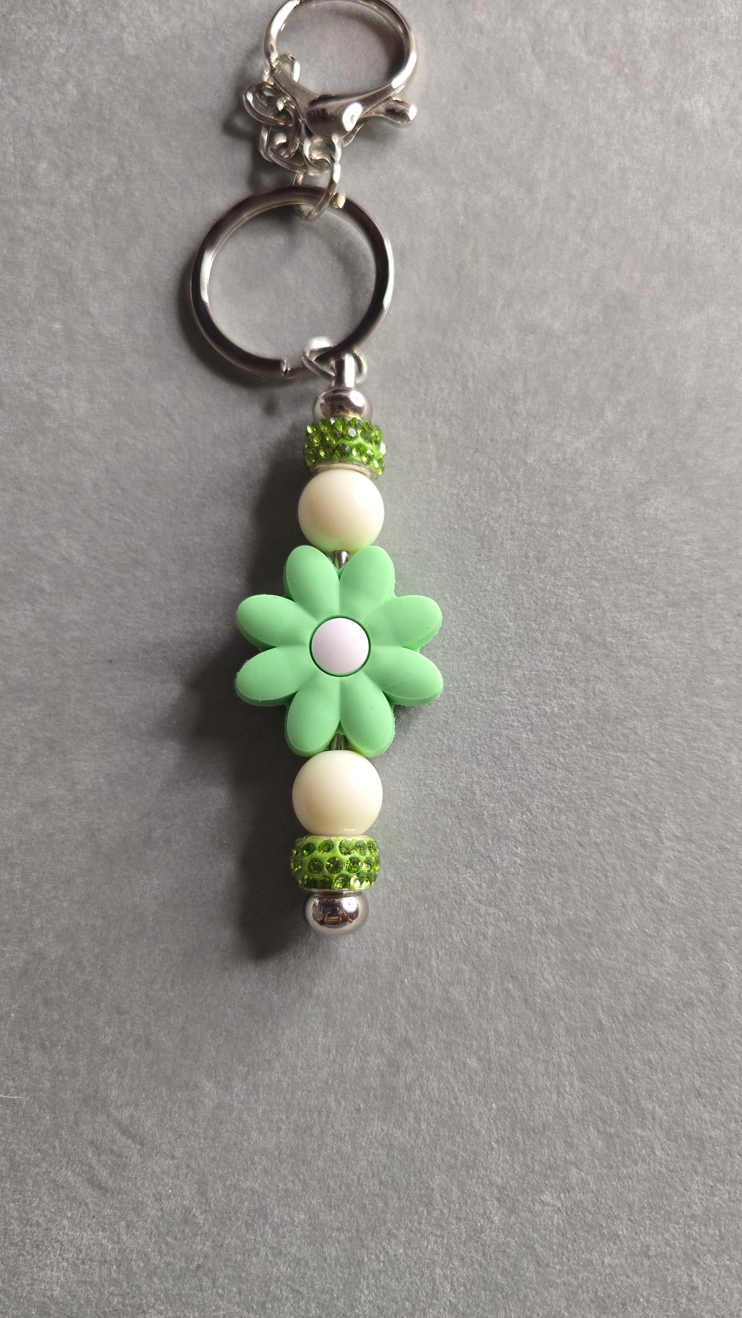 Keychain - Green and White