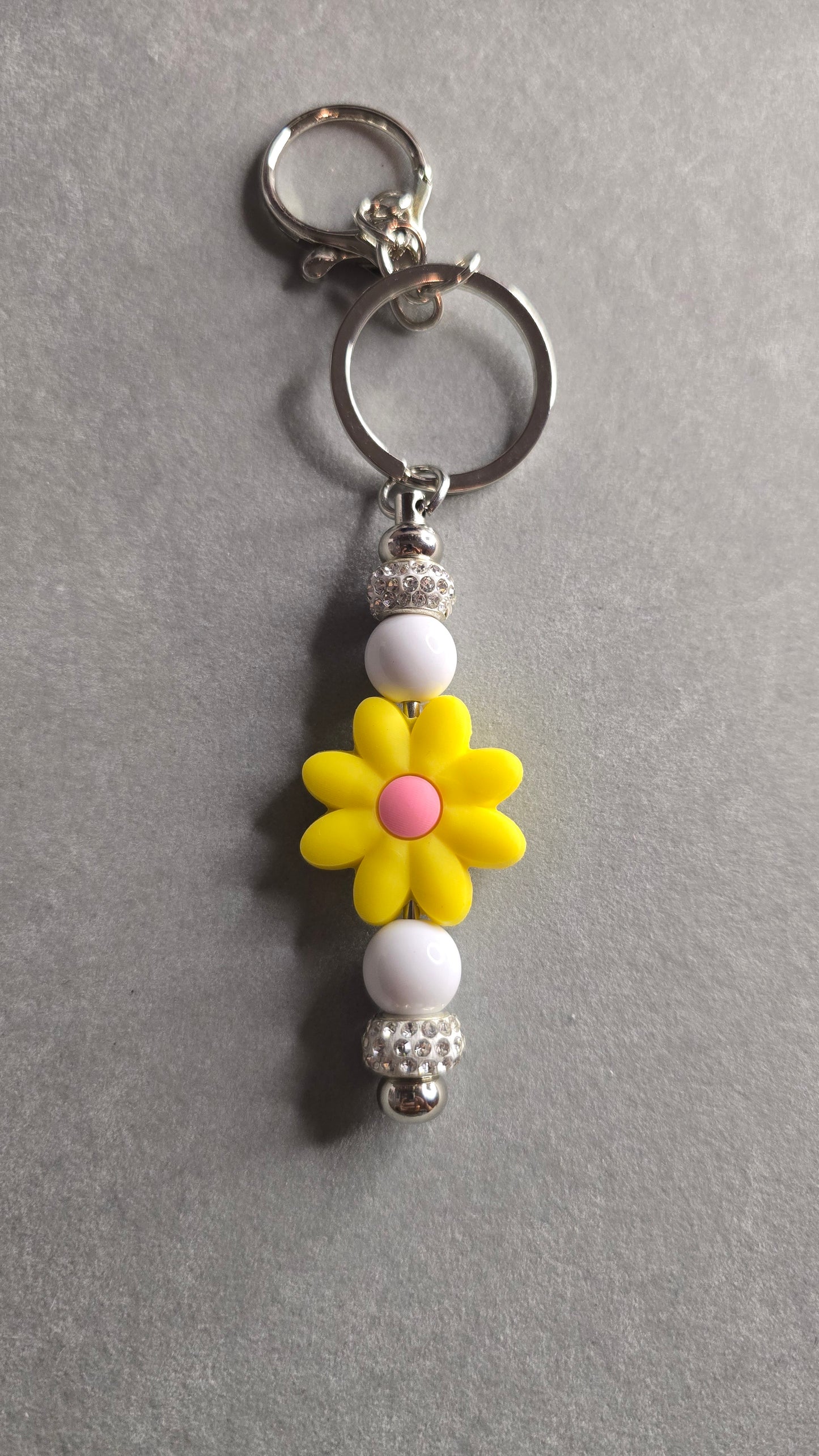 Keychain - Yellow and White