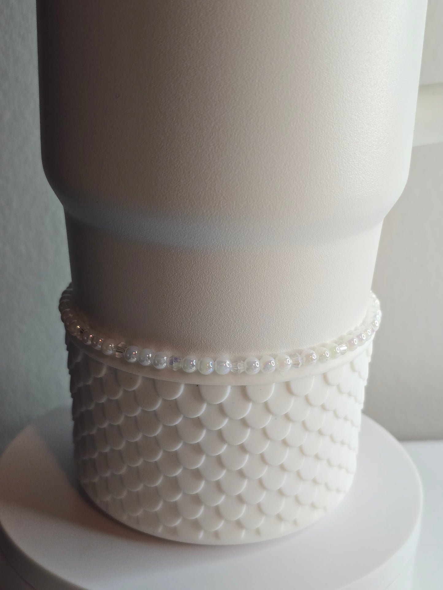 3 Pearl and Iridescent Sparkle Boot Bracelet