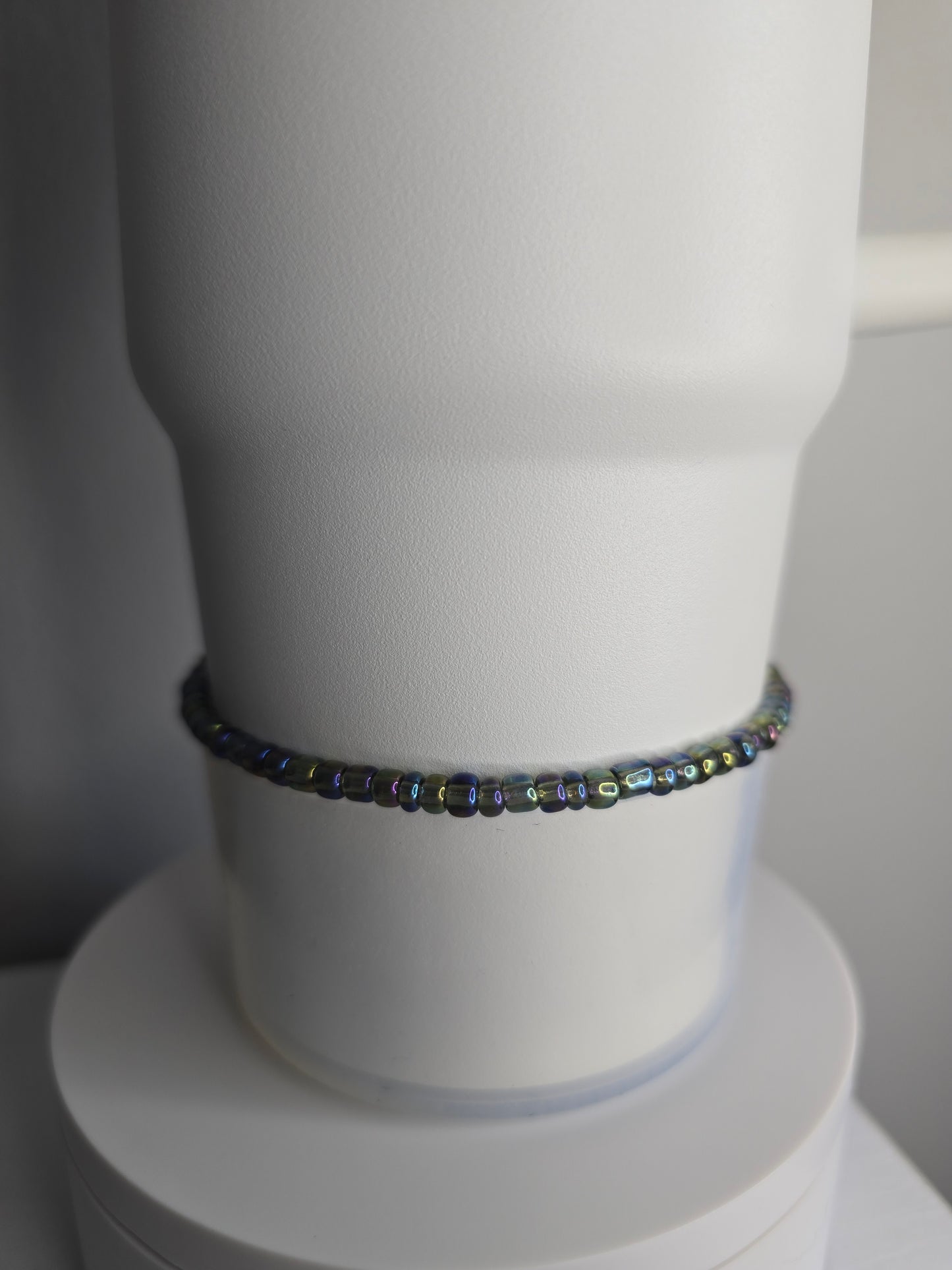 Dark Iridescent Boot Bracelet