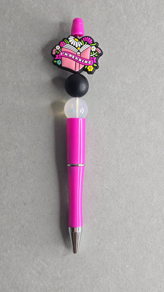 I'm Reading Pen - Pink/Black