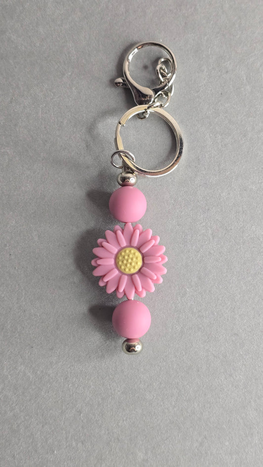 Keychain - Pink Flower