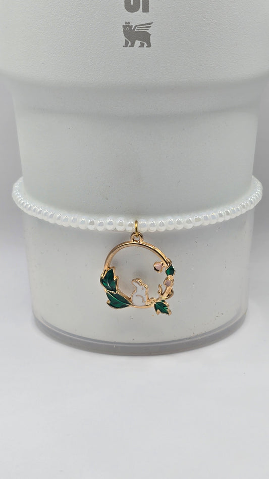 Boot Bracelet: White Rabbit