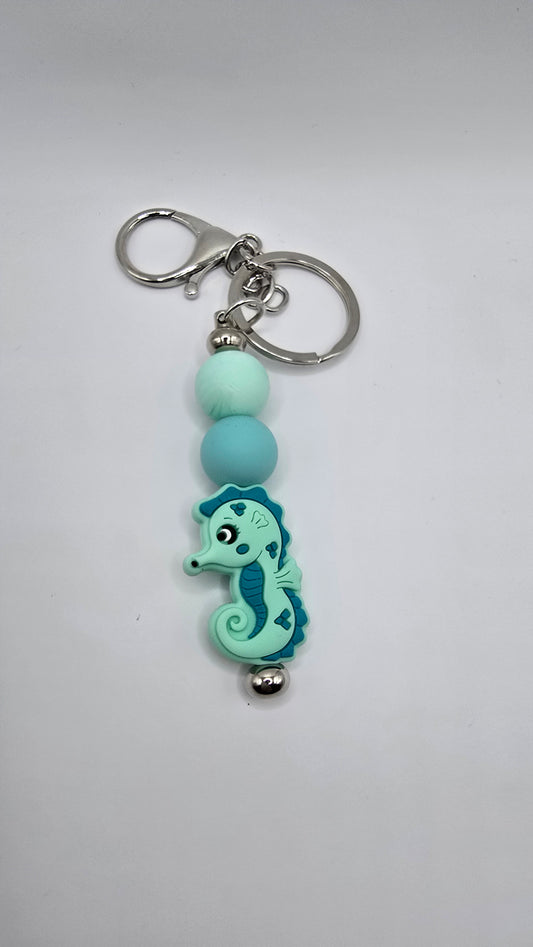 Key Chain: Sea Green Seahorse