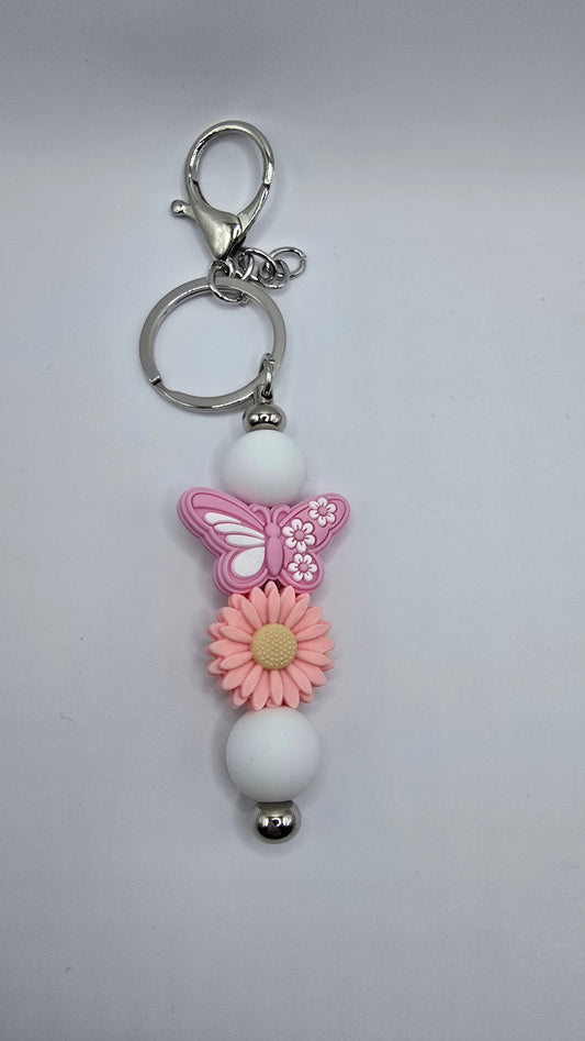 Key Chain: Pink Butterfly