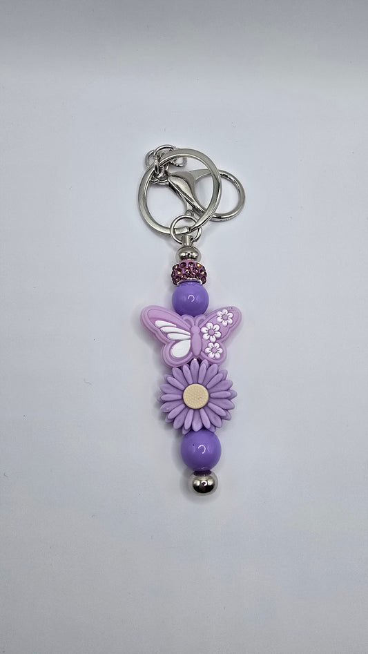 Key Chain: Purple Butterfly