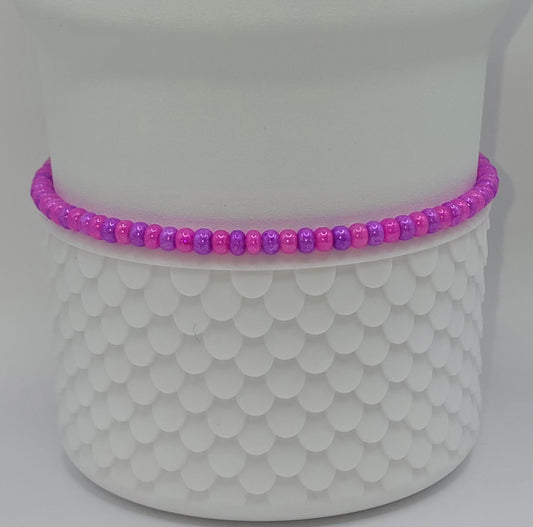 Boot Bracelet: Hot Pink and Purple