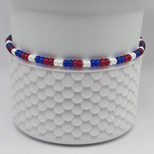 Boot Bracelet: Red, White and Blue