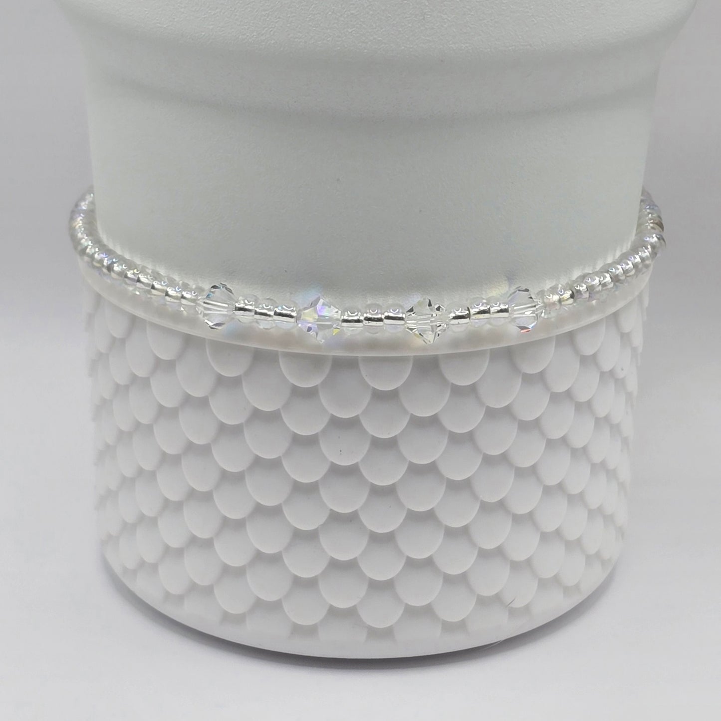 Boot Bracelet: Iridescent with Crystals