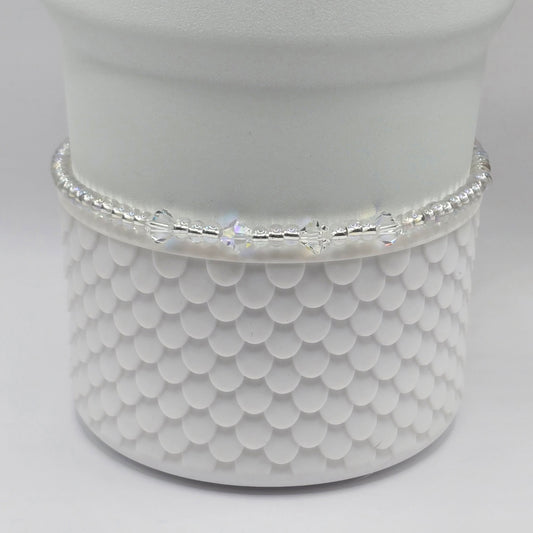 Boot Bracelet: Iridescent with Crystals