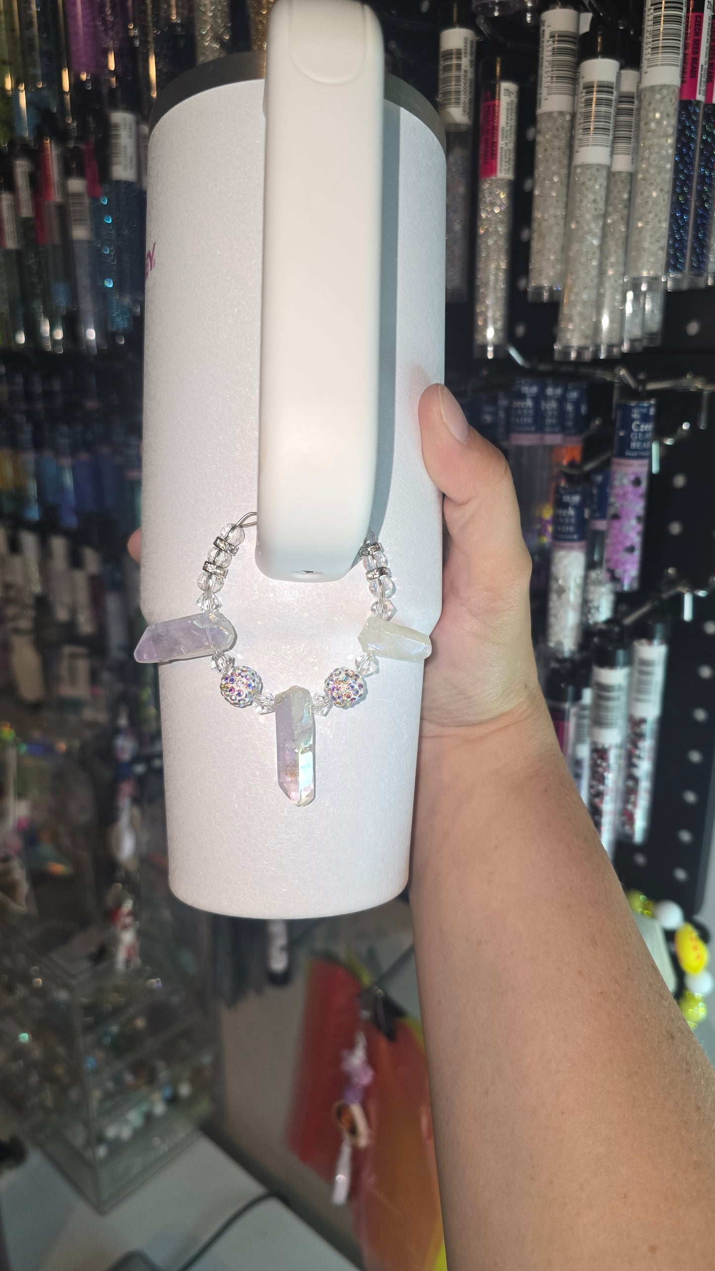 Handle Charm: Sparkly Crystals