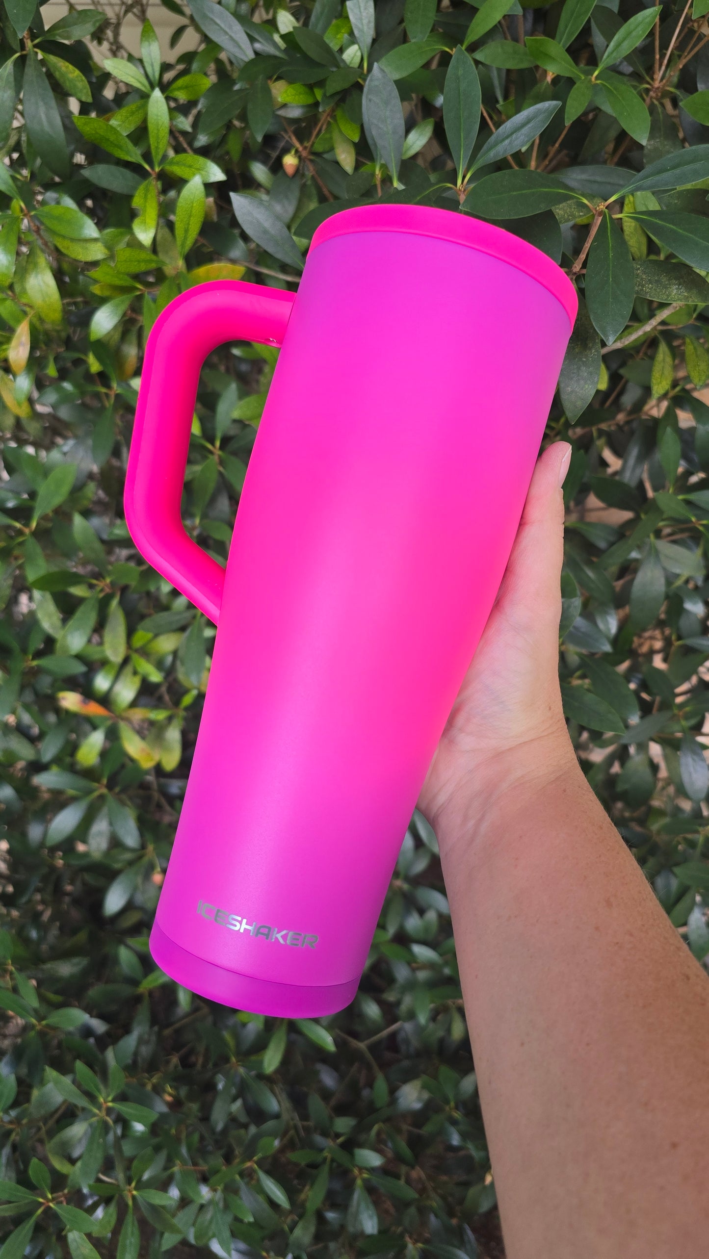 Custom Dyed Tumbler: 40oz Iceshaker "Vivid Fuchsia"