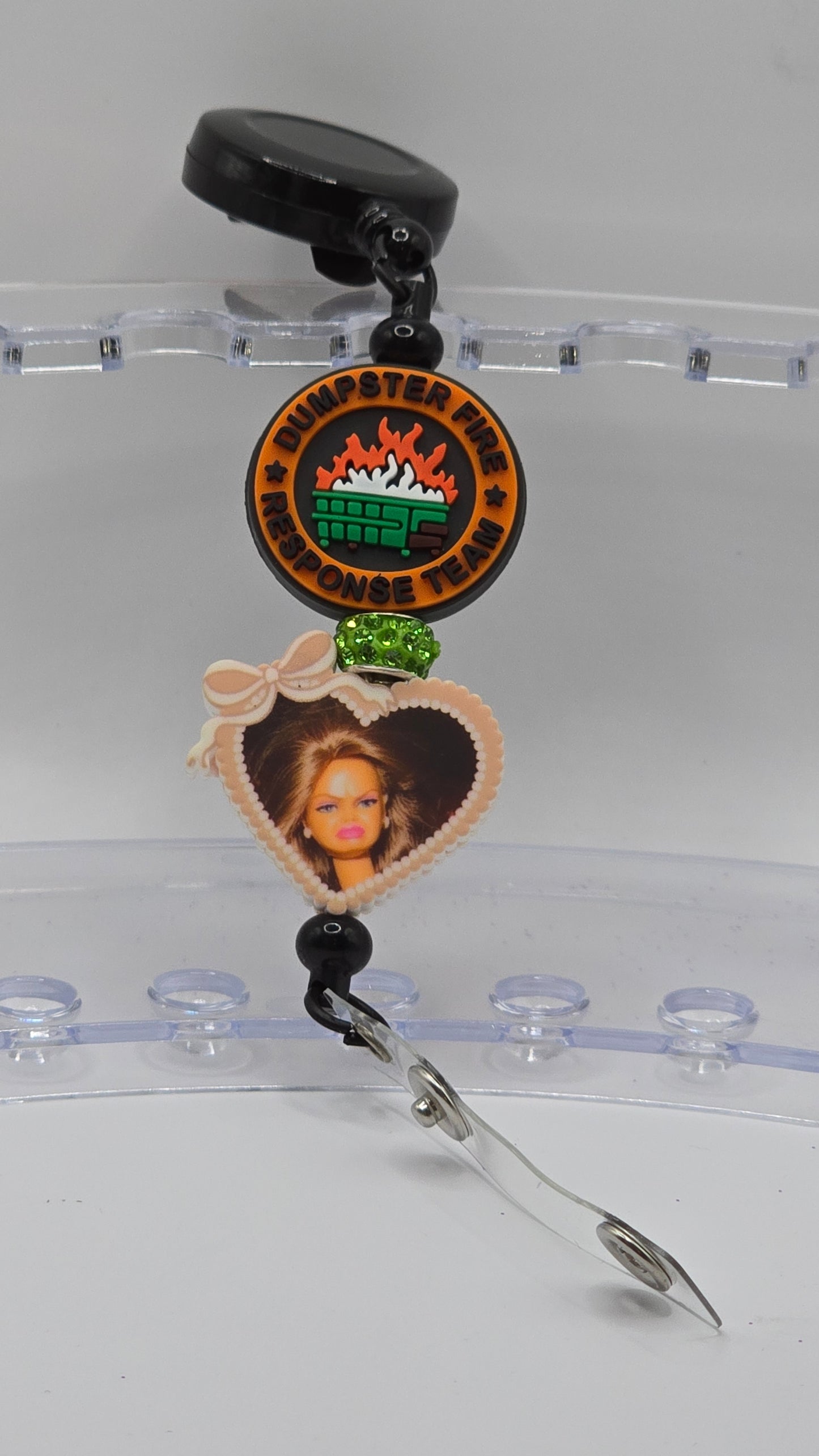 Badge Reel: Dumpster Fire Response Team / doll face
