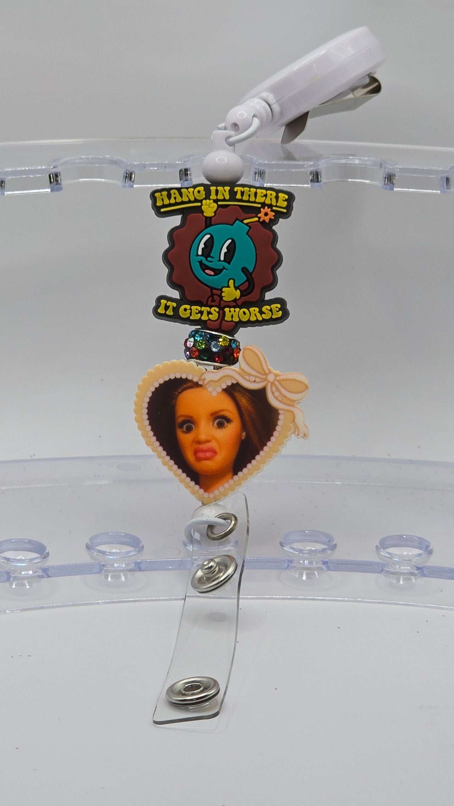 Badge Reel: Hang in there, it gets worse / doll face