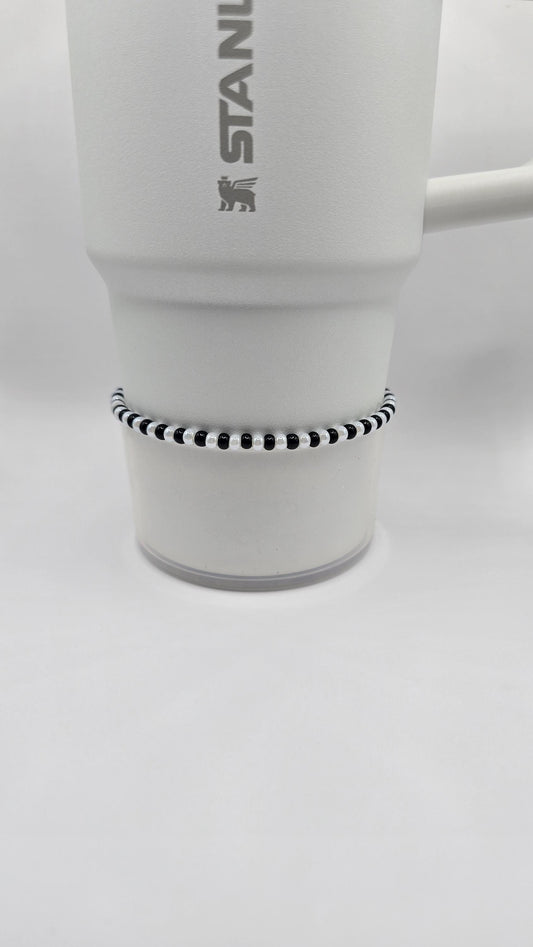 Boot Bracelet: Black and White