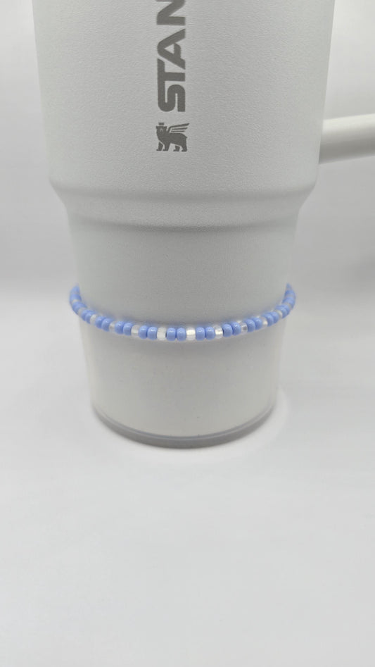 Boot Bracelet: Double Blue and Frost.