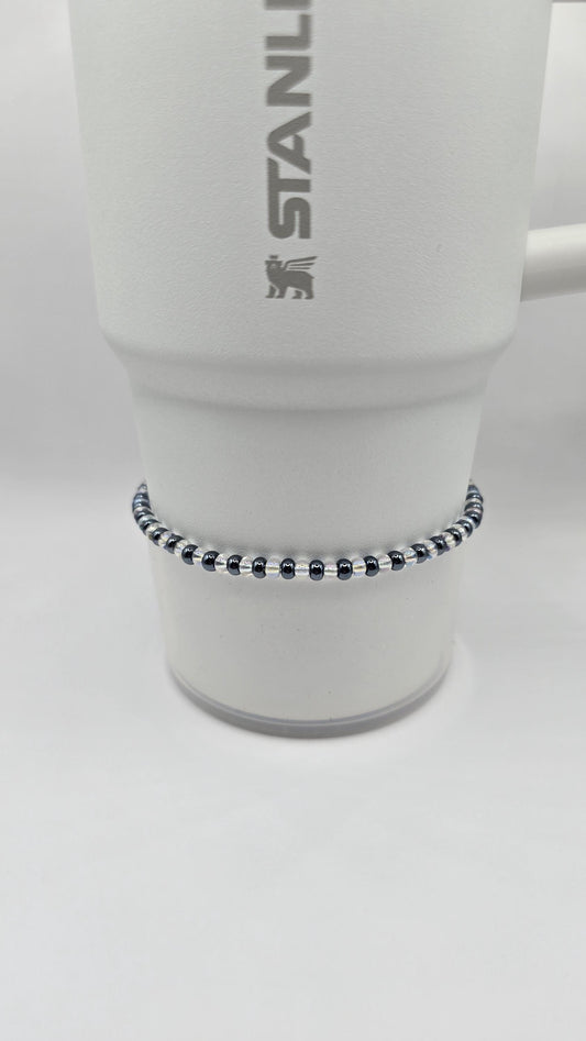 Boot Bracelet: Iridescent and Gunmetal