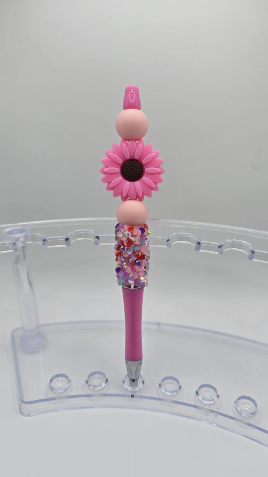 Ballpoint Pen: Pink Sunflower