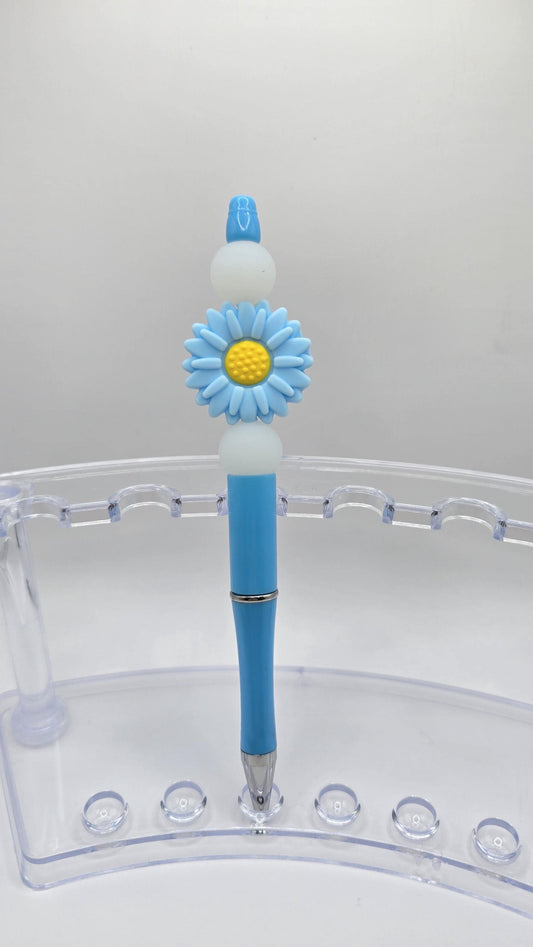 Ballpoint Pen: Sky Blue Sunflower