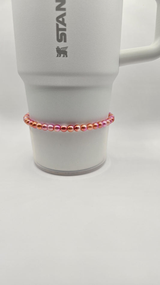 Boot Bracelet: Pink, Orange, White