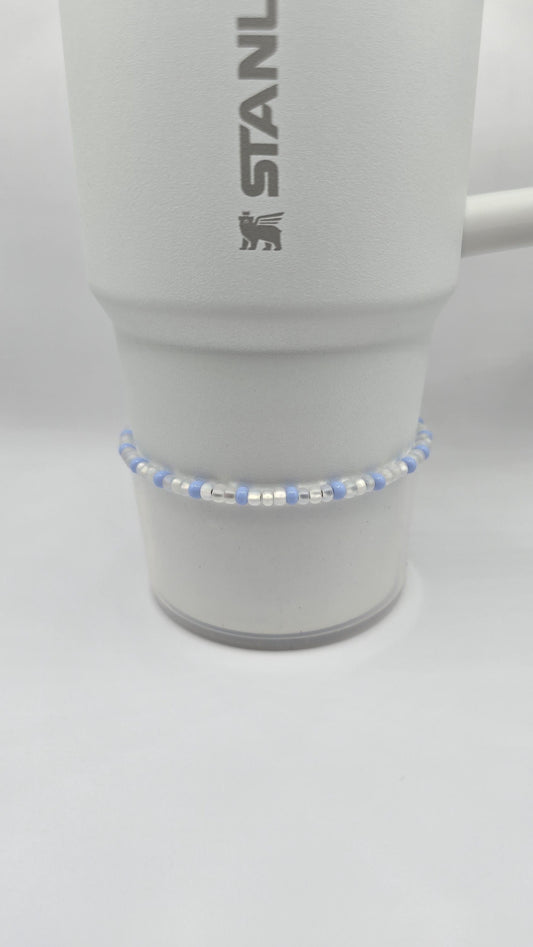 Boot Bracelet: Triple Frosted Blue
