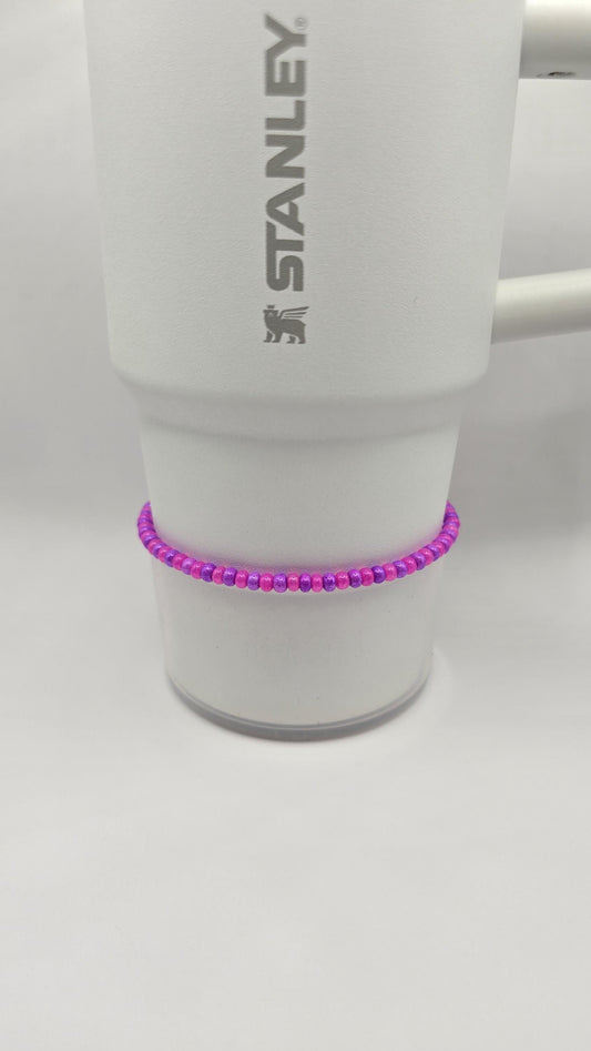 Boot Bracelet: Hot Pink and Purple