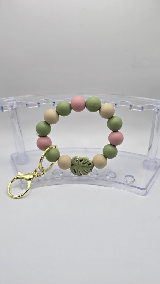 Key Chain: Neutral Monstera