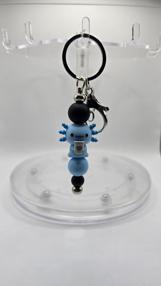 Key Chain: Blue Axolotl