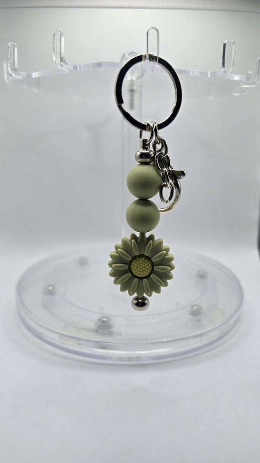 Key Chain: Olive Flower