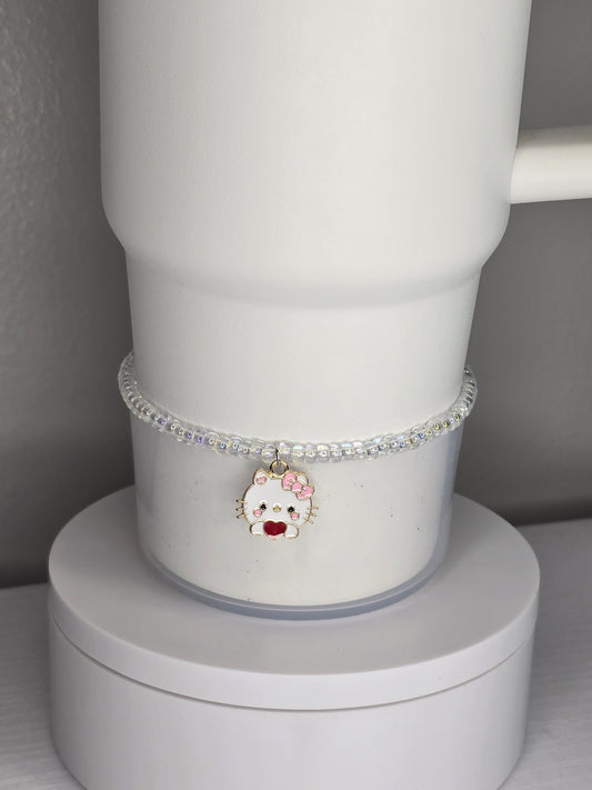 Hello Kitty Charm on Iridescent Boot Bracelet
