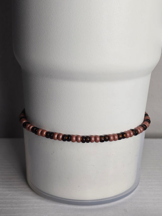 Light and Dark Brown Boot Bracelet