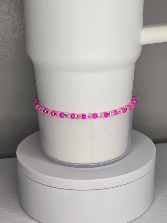 Pink, Pink and Pink!  Boot Bracelet