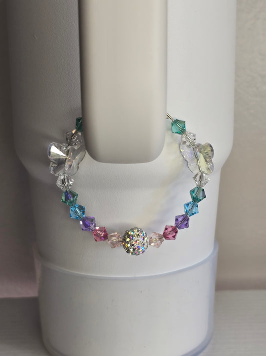 Pastel Butterfly Cup Charm